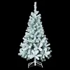 Image de Sapin de Noël Enneigé Floque 210cm Blanc