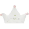 Image de Maxi coussin couronne - Blanc et rose