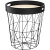 Image de Table à café avec plateau Kumi - Diam. 35 cm - Noir
