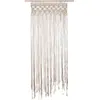 Image de Rideau à fil design macramé Rituality - L. 90 x H. 200 cm - Beige