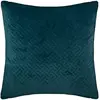 Image de Coussin design en velours Dolce - L. 40 x l. 40 cm - Bleu canard