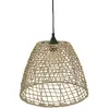 Image de Suspension luminaire cône en rotin Jada - Diam. 35 cm