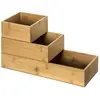 Image de Organisateur de rangement en bambou - Beige