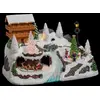 Image de Village de Noël animé et lumineux Chalet - Blanc