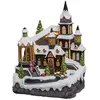 Image de Village de Noël animé lumineux Rivière - Blanc