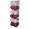 Image de Kit Décoration pour sapin de Noël - 18 Pièces - Rouge et blanc