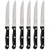 Image de Lot de 6 Couteaux de Table Steak 27cm Noir