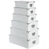 Image de Five simply smart lot de 6 boîtes de rangement - Blanc