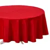 Image de Nappe Antitache Ronde Unie 180cm Rouge