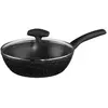 Image de Sauteuse en Aluminium Couvercle 24cm Noir