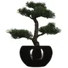 Image de Bonsaï artificiel avec pot - H. 36 cm - Noir