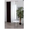 Image de Rideau Satin 140x260cm Choco