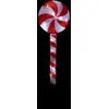 Image de Décoration Lumineuse Solaire Sucre d'Orge 65cm Rouge