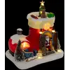 Image de Village de Noël Lumineux Botte du Père Noël 23cm Multicolore