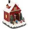 Image de Village de Noël Lumineux Maison Père Noël 21cm Multicolore