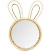 Image de Miroir mural enfant en bambou Wild - Diam. 24 cm