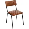 Image de Atmosphera Chaise Dario Cuir Cognac