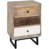 Image de Table de chevet 3 tiroir - H.73 cm - Multicouleur