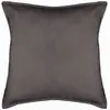 Image de Coussin Lilou déhoussable effet velours en polyester 55x55 cm - Gris Foncé