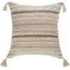 Image de Coussin Shine Carré avec Pompons 59x59cm - Beige