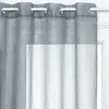 Image de Voilage design 3D Pois - 140 x 240 cm - Gris