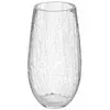 Image de Vase bombé verre craquelé - Transparent