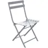 Image de Chaise de jardin pliable en métal Greensboro - Gris quartz