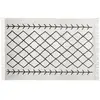 Image de Tapis Ethnique Tuft - 120 x 170 cm - Blanc et Noir