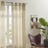 Image de Rideau ethnique en macramé Ritual - 140 x 260 cm - Beige