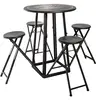 Image de Atmosphera Table de jardin pliante - Noir