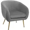 Image de Fauteuil en velours Solaro - Gris