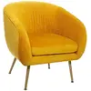 Image de Fauteuil en velours Solaro - Ocre