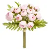 Image de Bouquet de Fleurs 18 Mini Camelia 30cm Rose