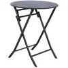 Image de Table de jardin pliante ronde Greensboro - 2 Places - Graphite