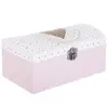 Image de Boîte à Bijoux & Miroir Demoiselle 19cm Rose