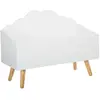 Image de Coffre de rangement enfant Nuage - Longueur 58 cm - Blanc