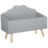 Image de Coffre de Rangement Nuage 58cm Gris