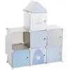 Image de Château de rangement -7 cases - Bleu