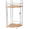 Image de Etagère de douche en bambou Venterra - L. 27 x H. 40 cm - Marron