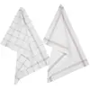 Image de Lot de 2 Torchons de Cuisine Traditionnel 70cm Gris