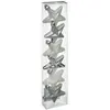 Image de Sujet de Noël 6 Étoiles Polaire 6cm Argent & Blanc