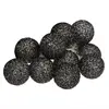 Image de Guirlande LED 10 boules - Noir argenté