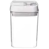 Image de Bocal en Plastique Carré Oslo 800ml Transparent