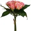Image de Bouquet de Fleurs 9 Roses 25cm Rose