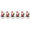 Image de Lot de 6 Bougies Déco Père Noël