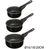 Image de Lot de 3 Casseroles avec une poignée amovible