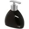Image de Distributeur de Savon Galet 14cm Noir