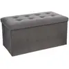 Image de Atmosphera Pouf rectangulaire pliant - Gris