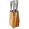 Image de Bloc 5 Couteaux Acacia 35cm Naturel & Argent