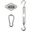 Image de Kit fixation pour voile d'ombrage - 3 Pièces